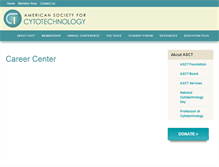 Tablet Screenshot of careercenter.asct.com